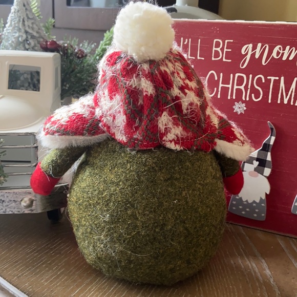 Modern Farmhouse Christmas Winter Holiday Faire Isle Sweater Chubby Gnome - Picture 7 of 9